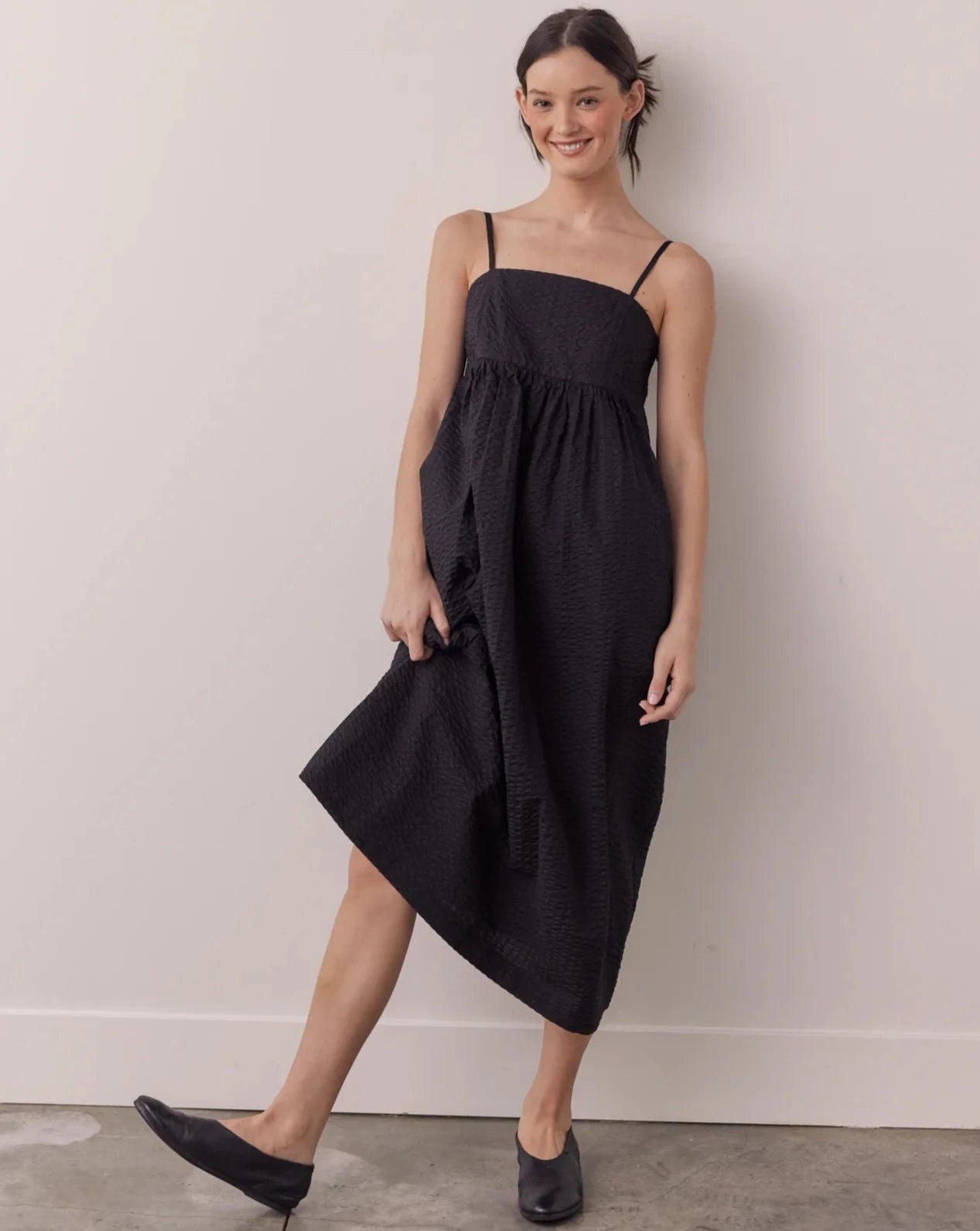 Amente Cami Midi Dress Black-Amente-Thistle Hill