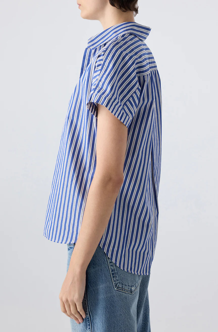 AMO Gael Shirt Sapphire White Multi-AMO-Thistle Hill