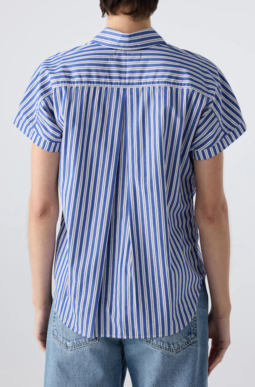 AMO Gael Shirt Sapphire White Multi-AMO-Thistle Hill