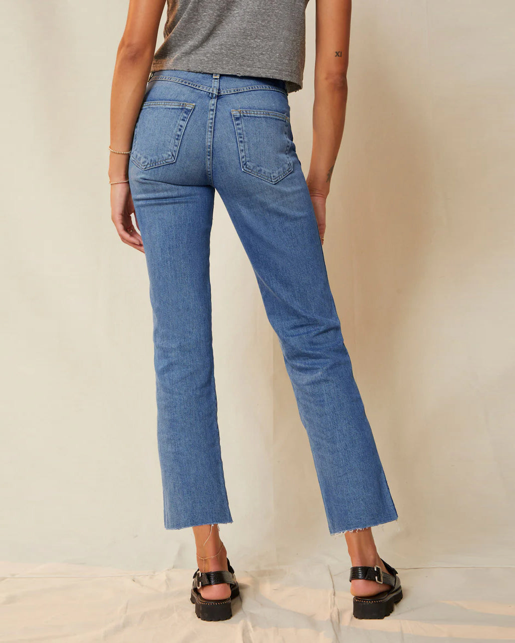 AMO High Rise Kick Crop Patience-AMO-Thistle Hill