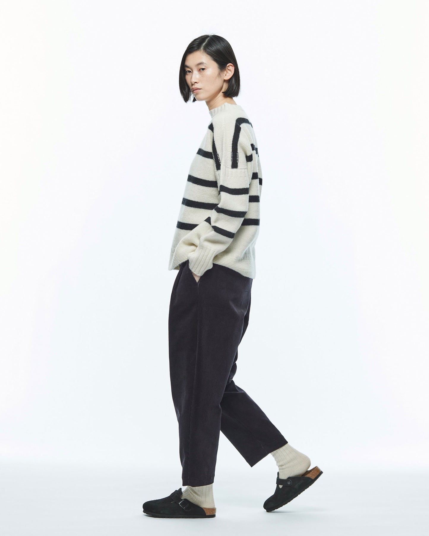 Nicholson & Nicholson Heriot Sweater Off White & Black