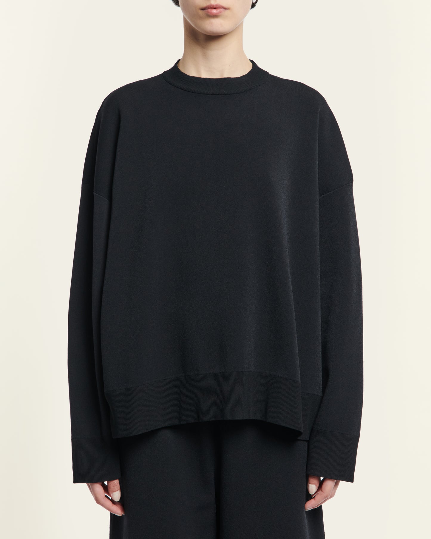 Studio Nicholson 16GG Oversized Crew Neck Darkest Navy-Studio Nicholson-Thistle Hill