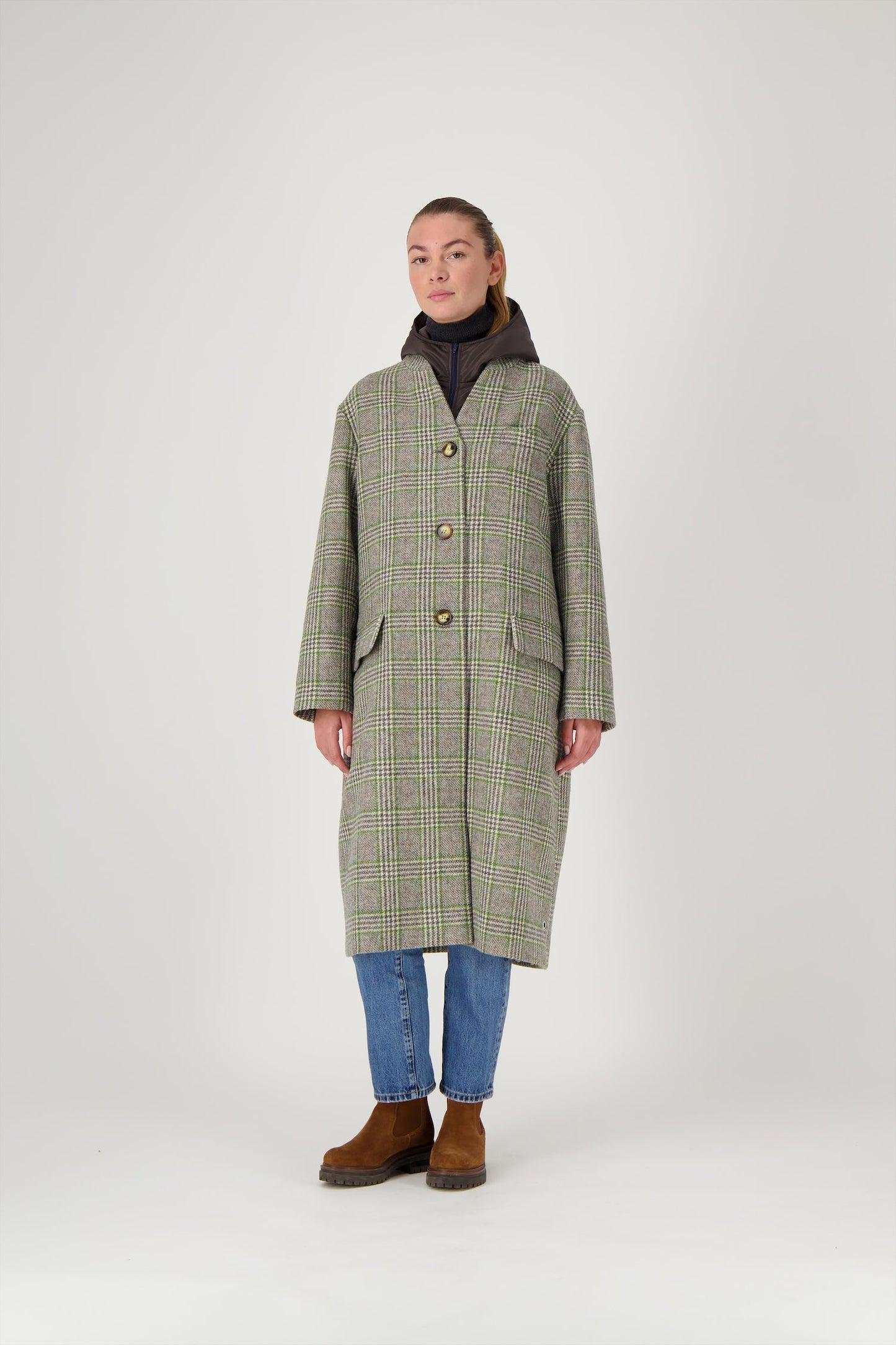 Pret Pour Partir Cecil Coat Green Check-Pret Pour Partir-Thistle Hill