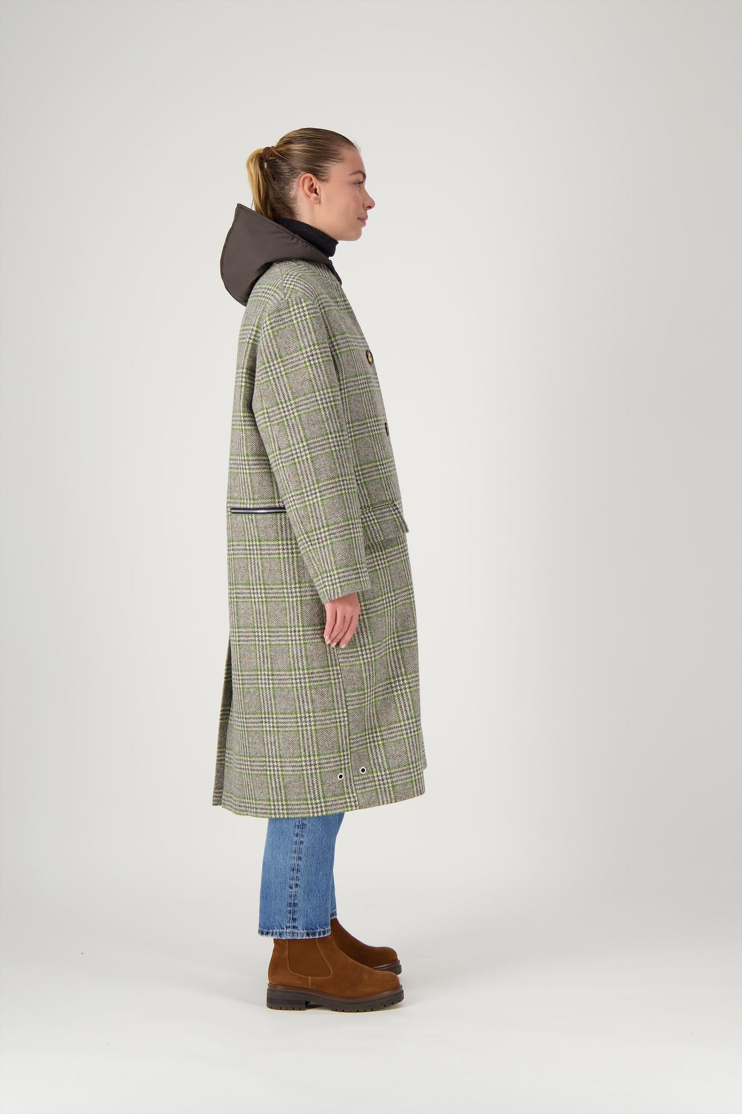 Pret Pour Partir Cecil Coat Green Check-Pret Pour Partir-Thistle Hill