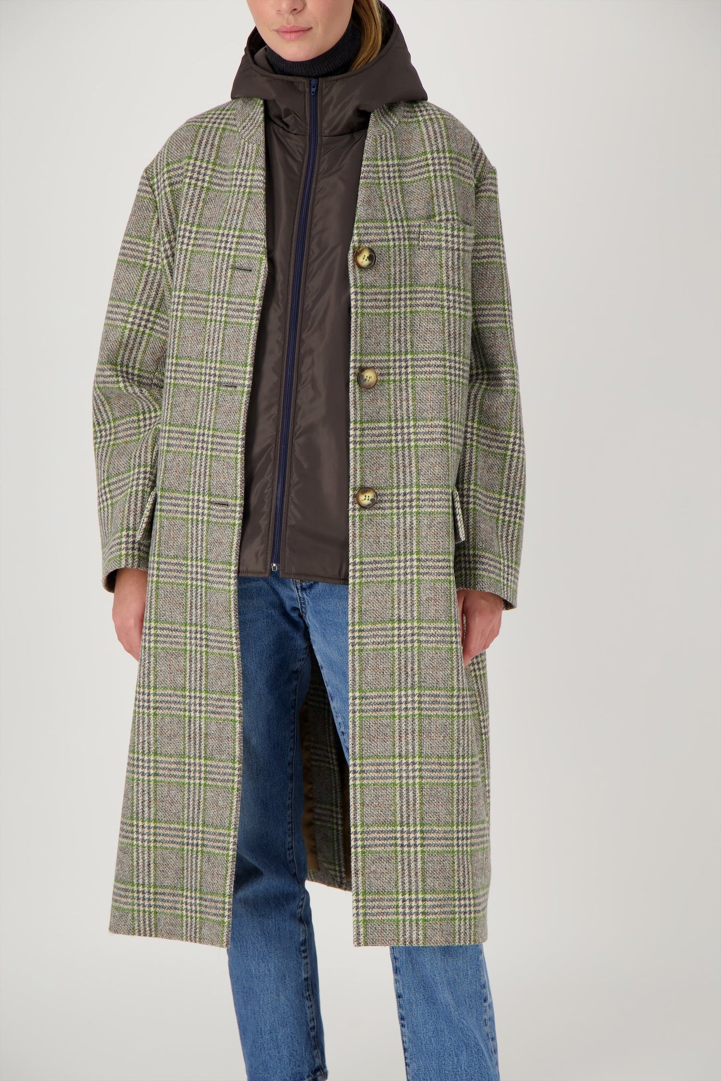 Pret Pour Partir Cecil Coat Green Check-Pret Pour Partir-Thistle Hill