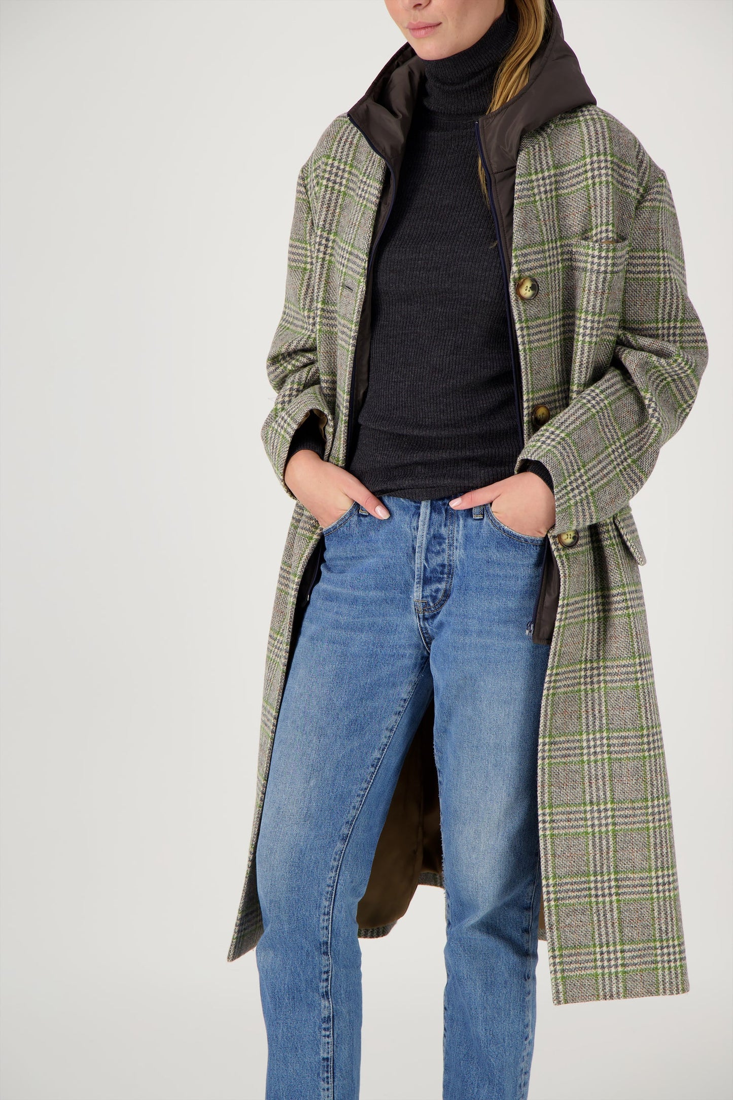 Pret Pour Partir Cecil Coat Green Check-Pret Pour Partir-Thistle Hill