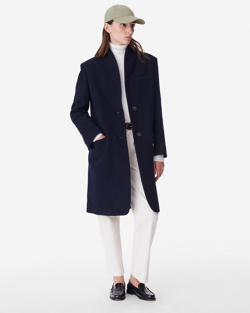 Vanessa Bruno Soka Coat Marine Blue