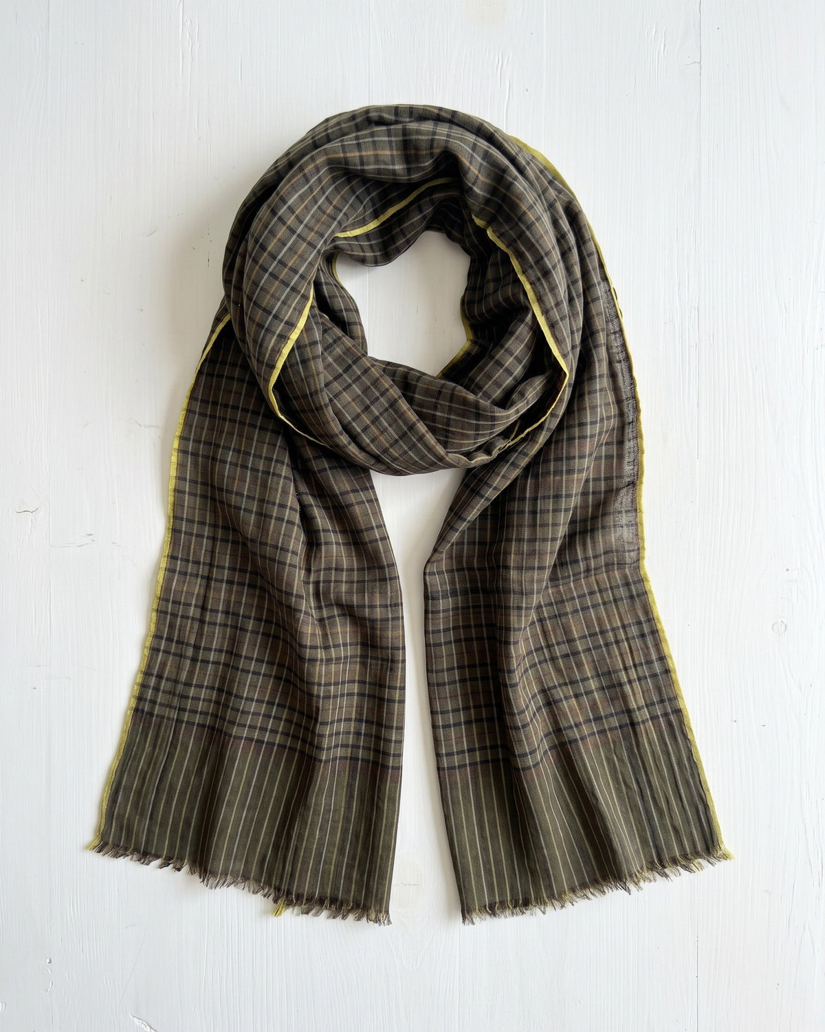 Maku Pashmina Wool Scarf Verdant Green-Maku-Thistle Hill