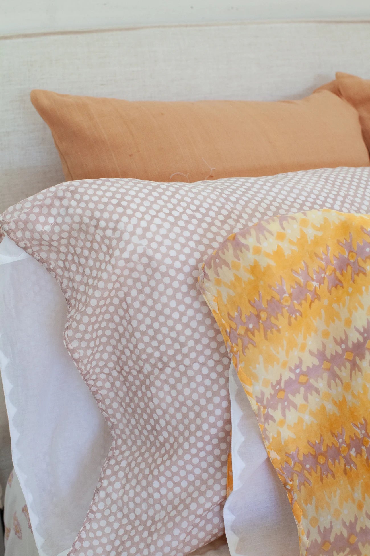 Kerry Cassill Standard Printed Pillowcase Taupe Dot-Kerry Cassill-Thistle Hill