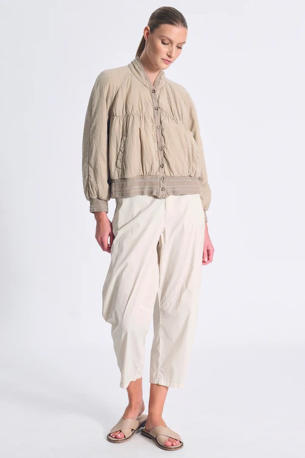 Transit Padded Silk Blend Jacket in Sand-Transit-Thistle Hill