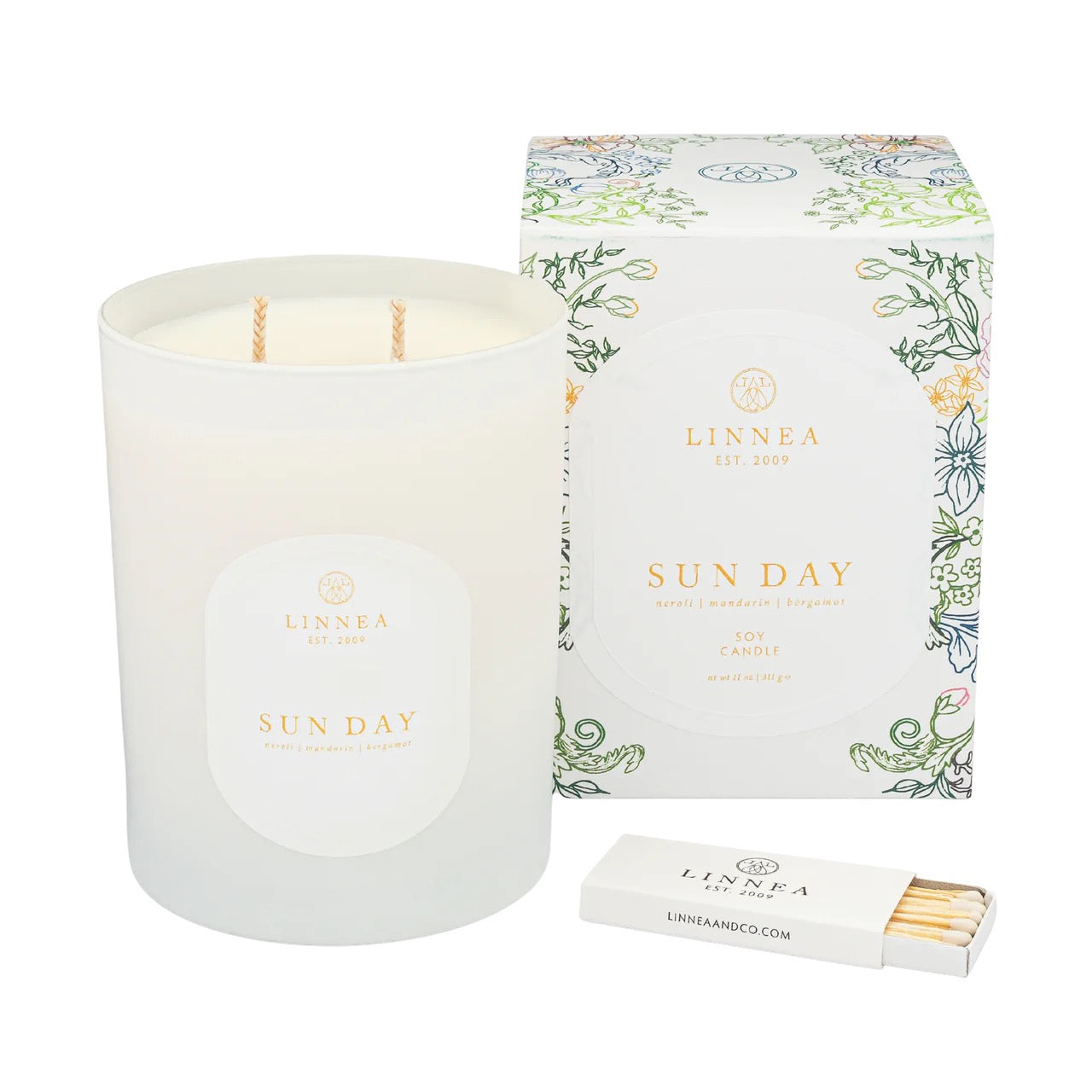 Linnea's Lights Double Wick Candle Sun Day-Linnea's Lights-Thistle Hill
