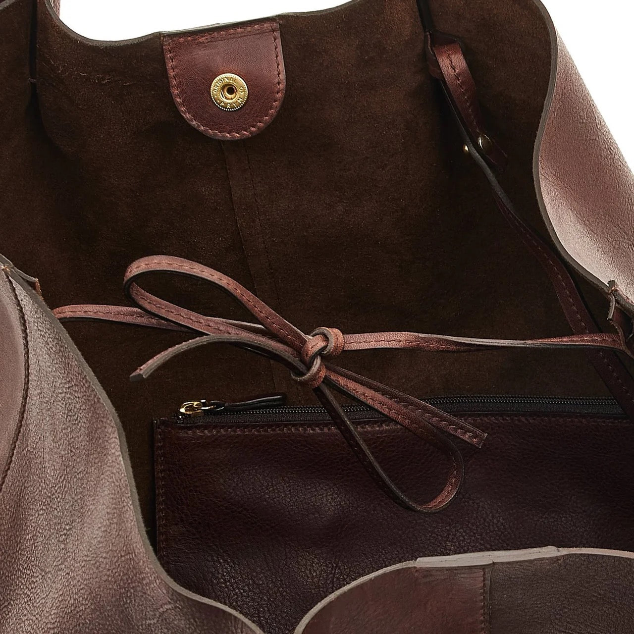 Il Bisonte Nina Tote Bag Coffee-Il Bisonte-Thistle Hill