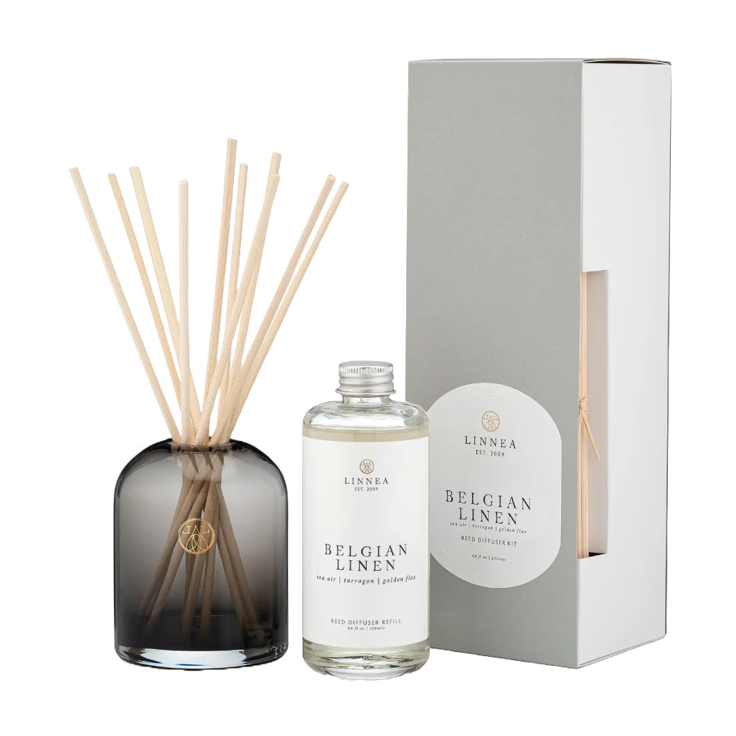 Linnea's Lights Belgian Linen Reed Diffuser-Linnea's Lights-Thistle Hill
