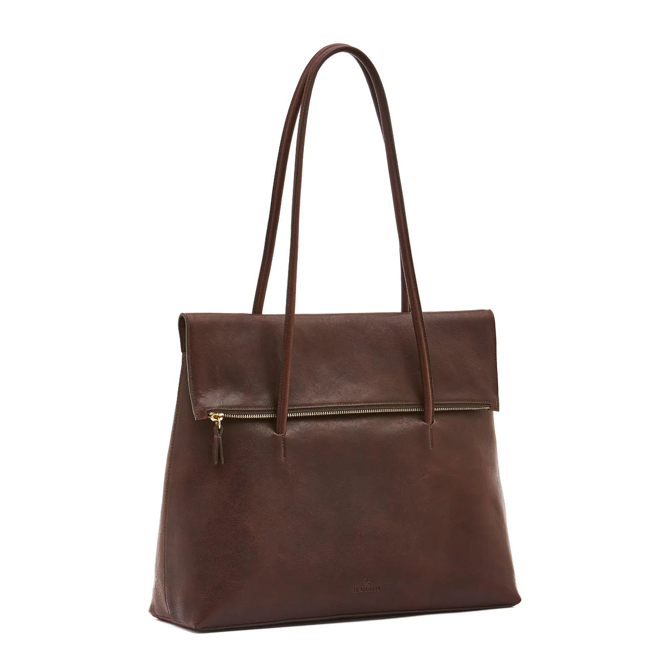 Il Bisonte Anna Tote Bag in Vintage Leather Coffee-Il Bisonte-Thistle Hill