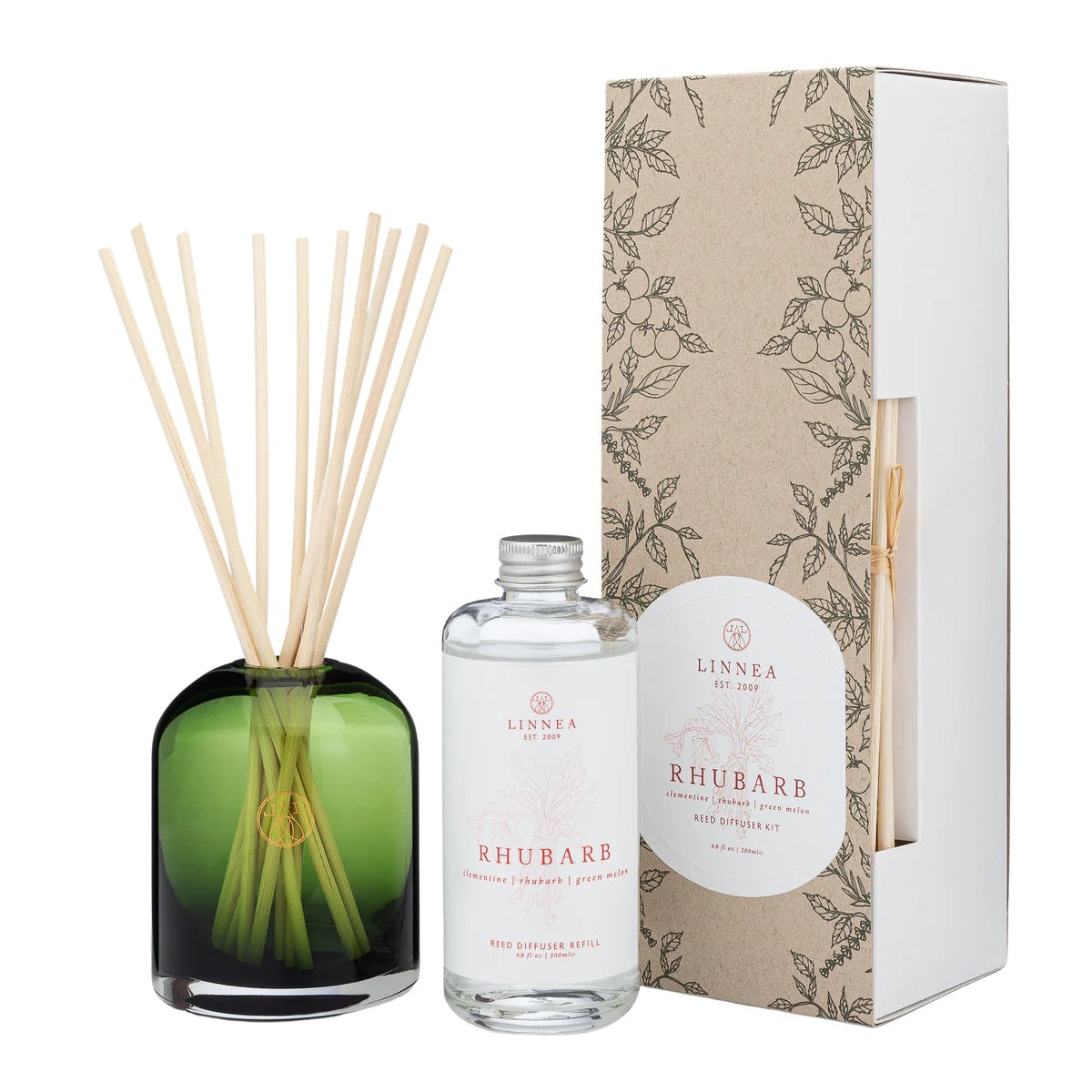 Linnea's Lights Rhubarb Reed Diffuser-Linnea's Lights-Thistle Hill