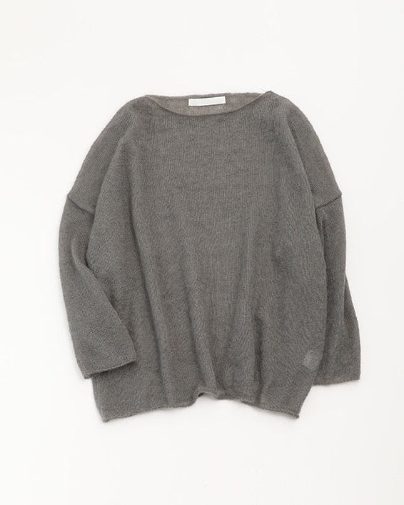 Evam Eva Mohair Silk Pullover Otter Gray-Evam Eva-Thistle Hill