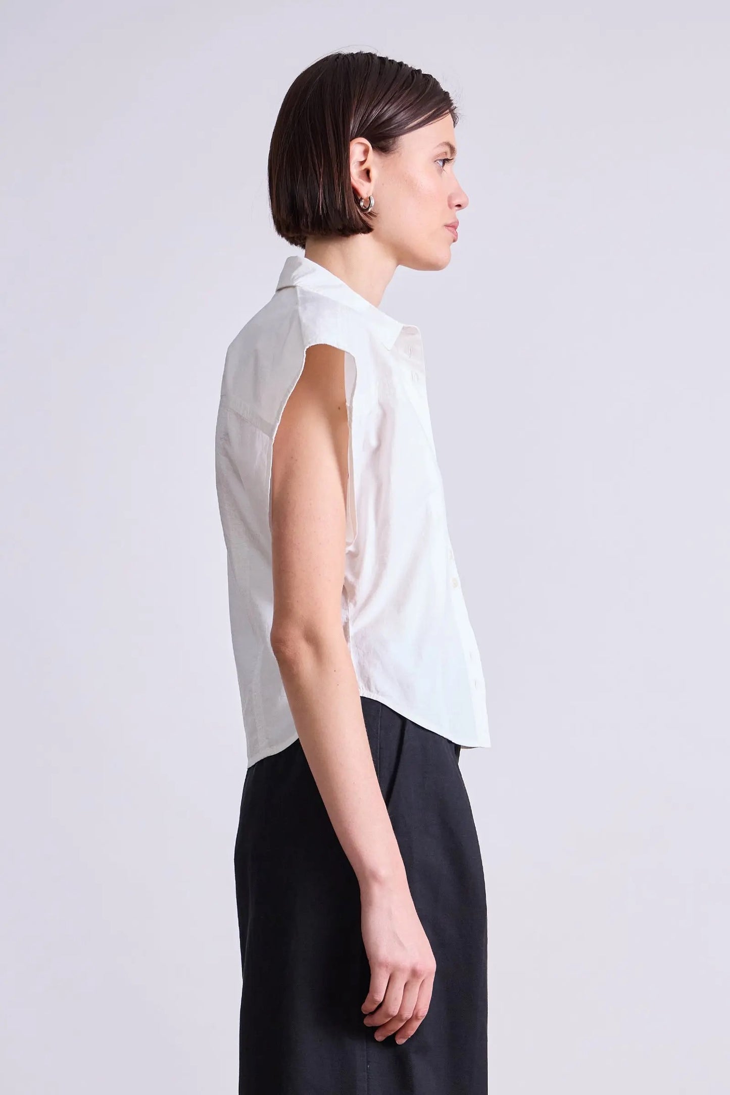 Apiece Apart Toni Sleeveless Top Cream-Apiece Apart-Thistle Hill
