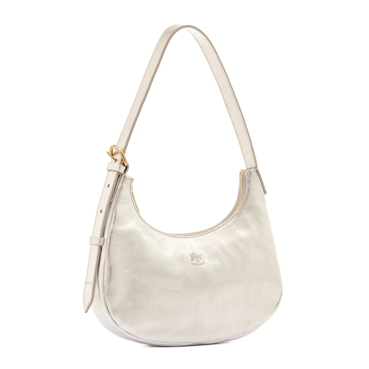 Il Bisonte Belcanto Shoulder Bag Metallic Silver-Il Bisonte-Thistle Hill