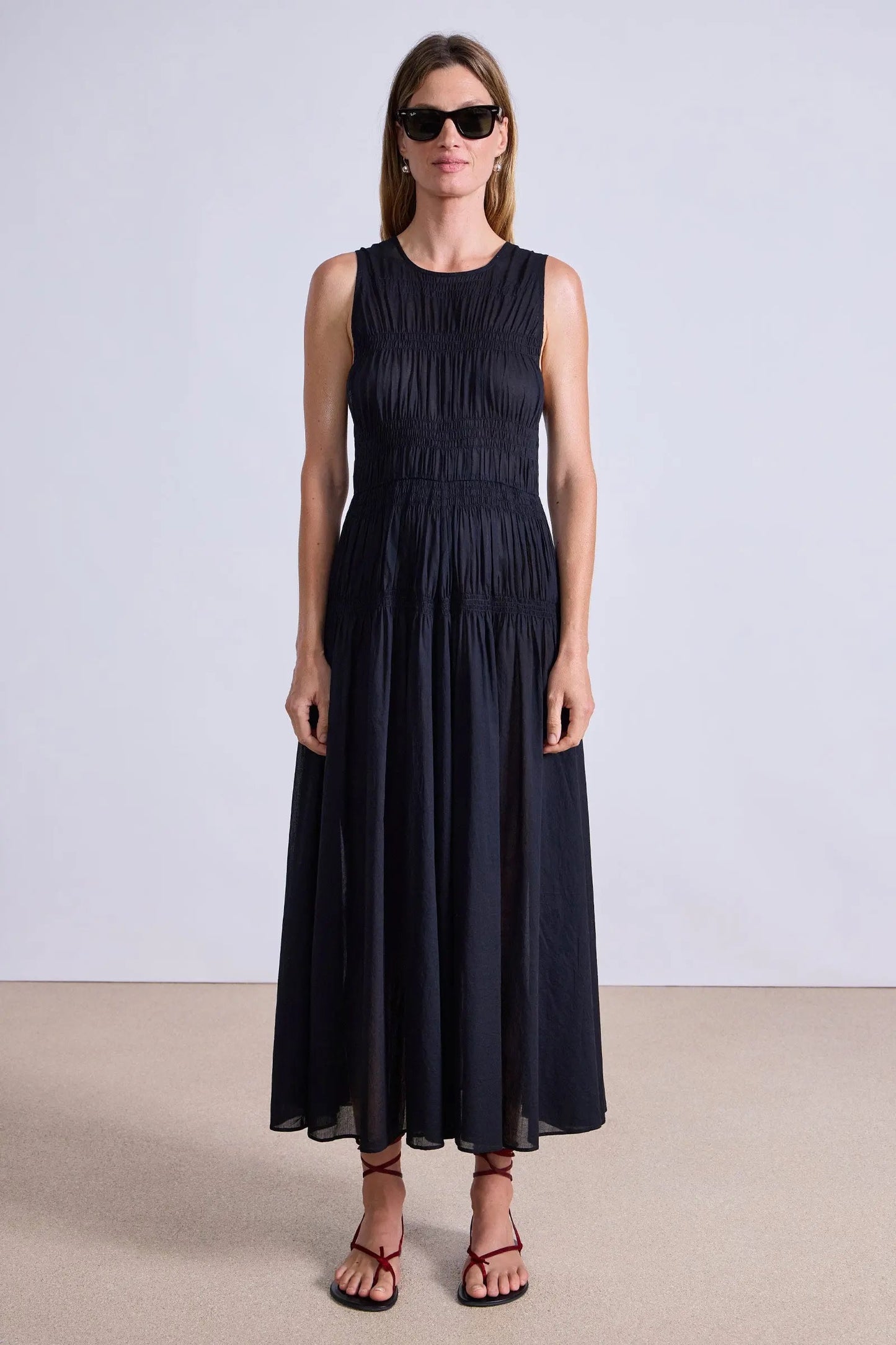 Apiece Apart Fabiana Maxi Black-Apiece Apart-Thistle Hill