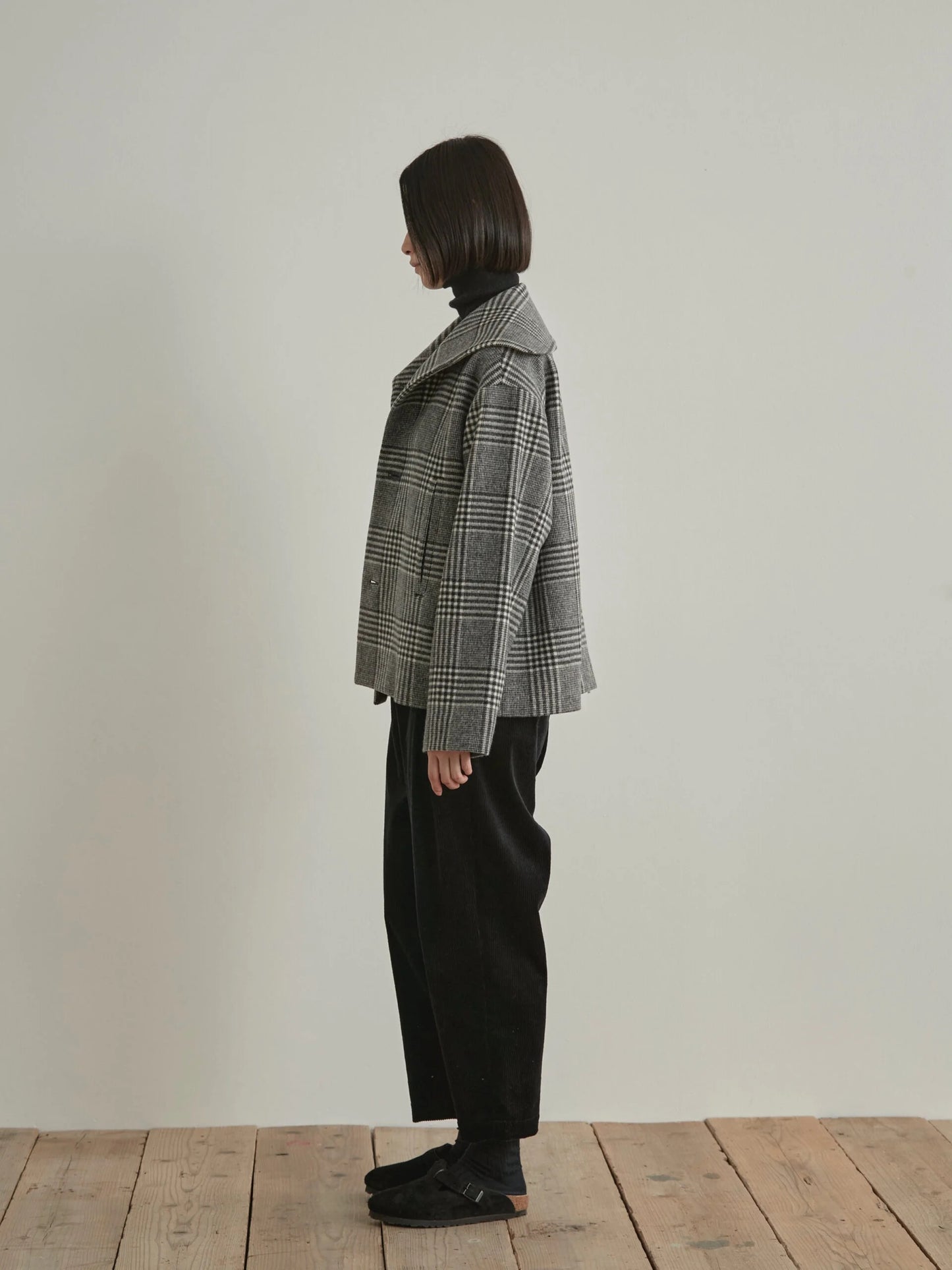Nicholson & Nicholson My Sailor Coat Grey Check-Nicholson & Nicholson-Thistle Hill