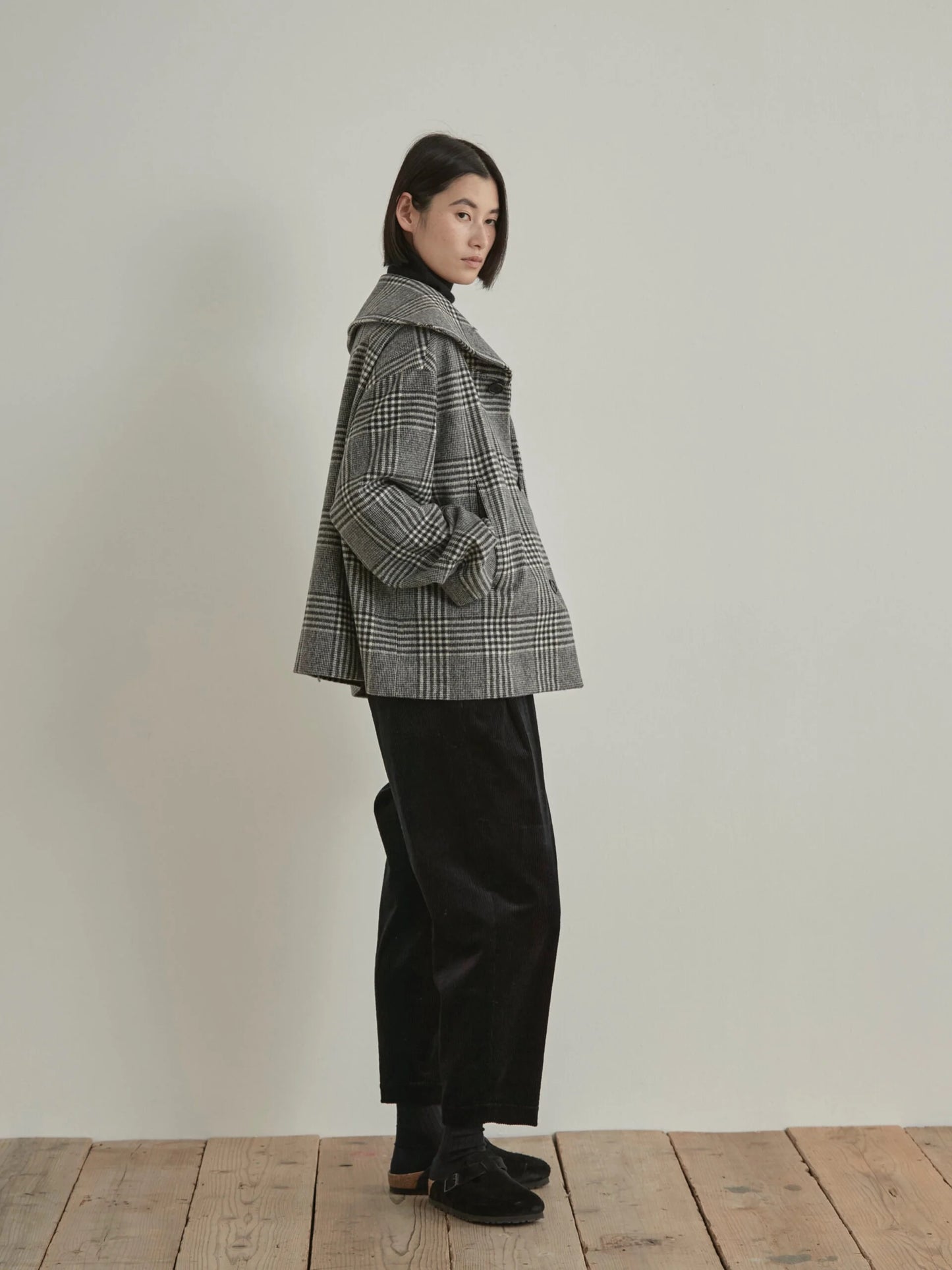 Nicholson & Nicholson My Sailor Coat Grey Check-Nicholson & Nicholson-Thistle Hill