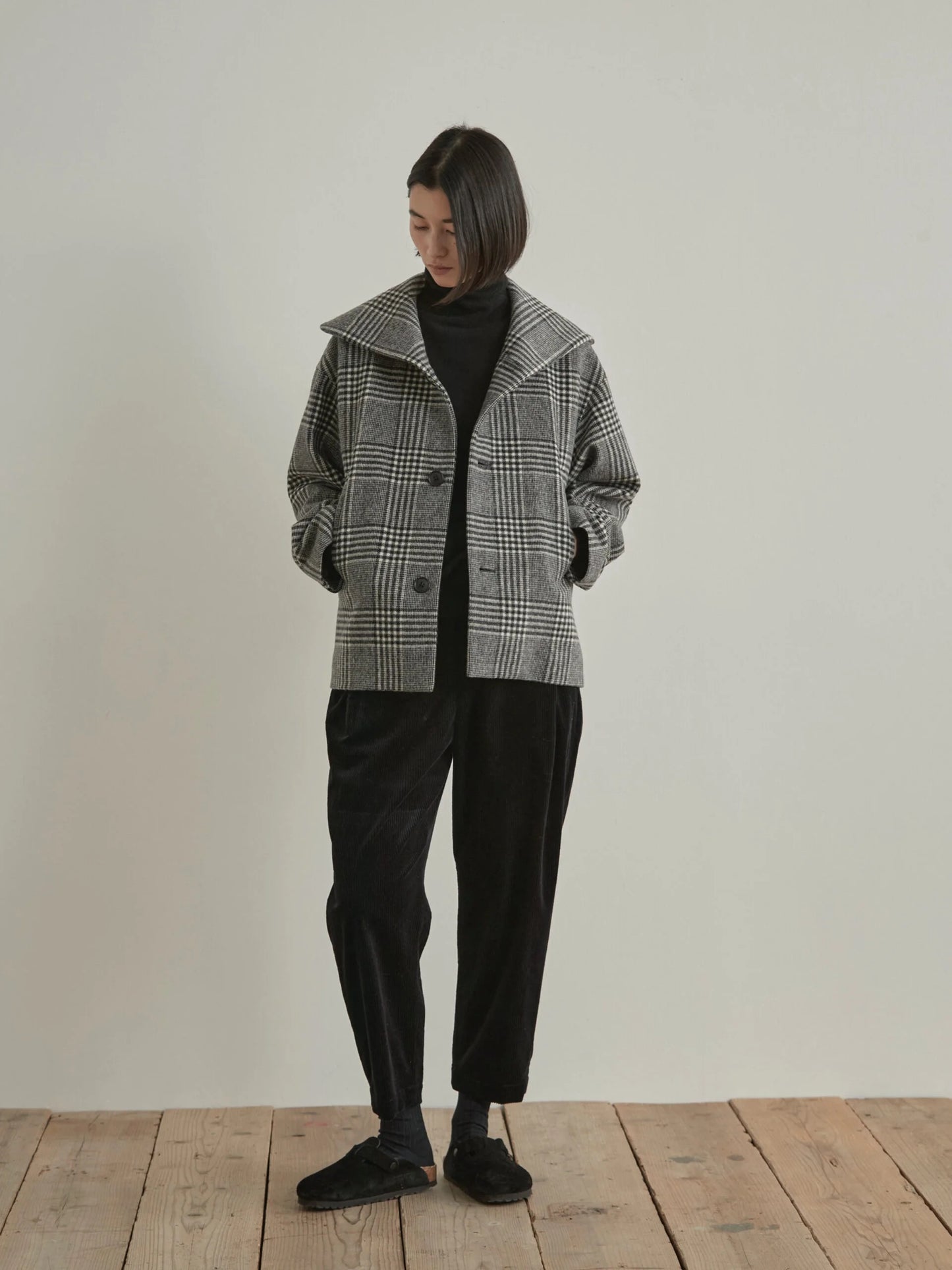 Nicholson & Nicholson My Sailor Coat Grey Check-Nicholson & Nicholson-Thistle Hill