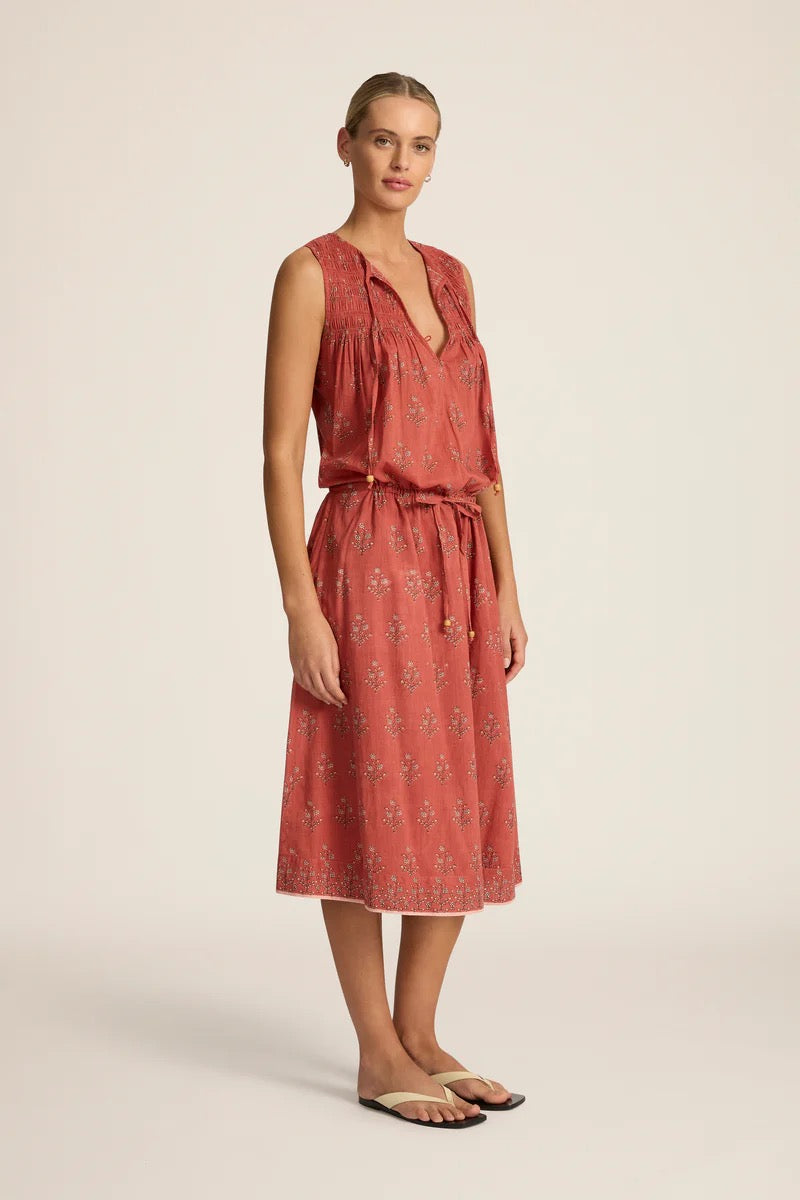 Hannah Art Wear Alejandra Midi Dress Palma Quartz-Hannah Art Wear-Thistle Hill