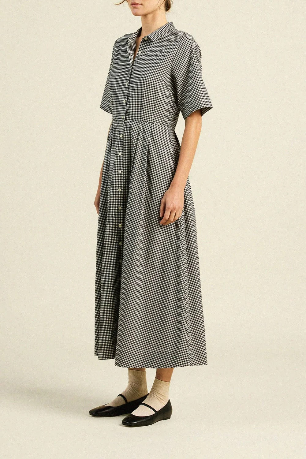 Trovata Aster Dress Onyx Check-Trovata-Thistle Hill