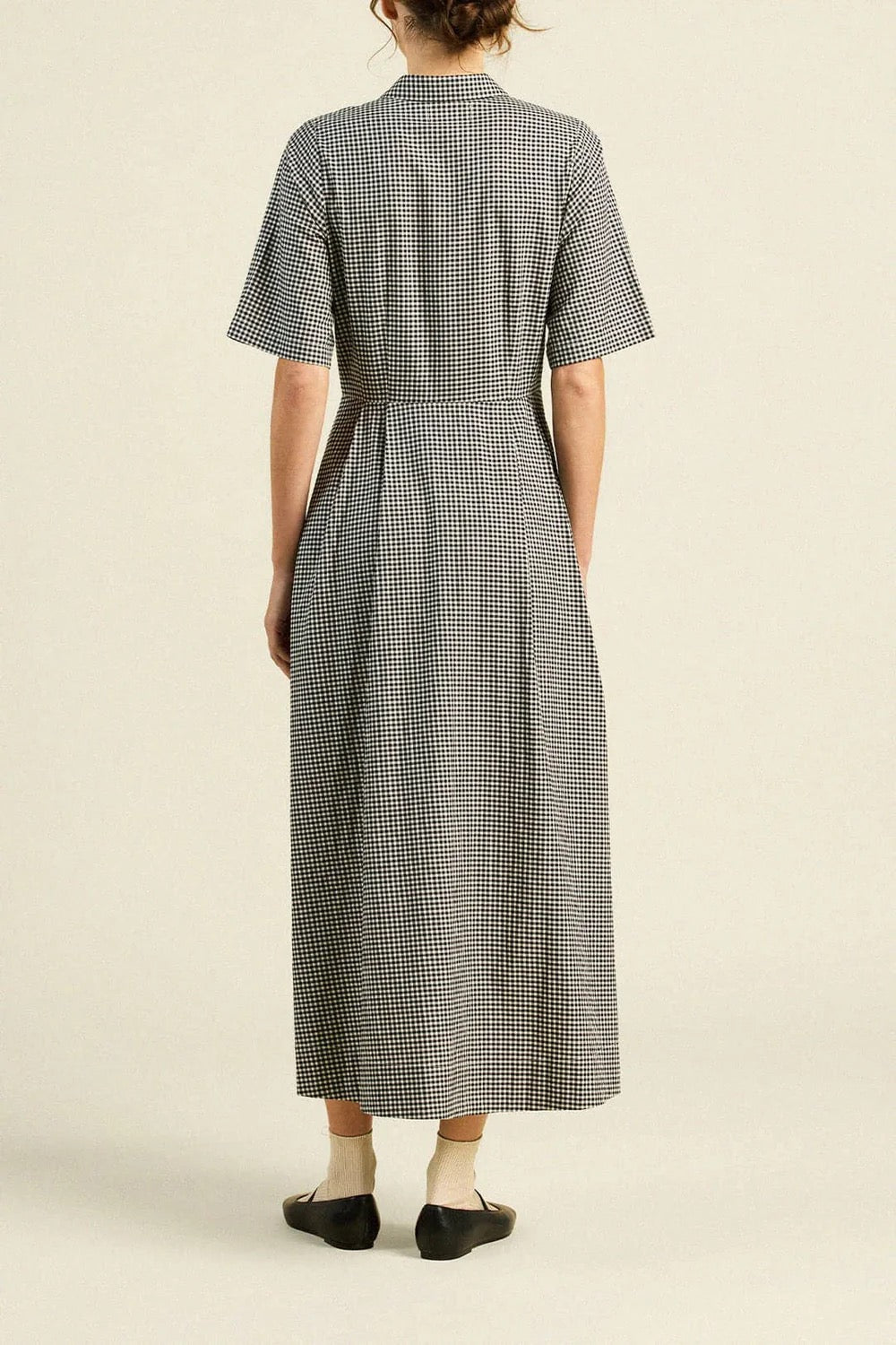 Trovata Aster Dress Onyx Check-Trovata-Thistle Hill
