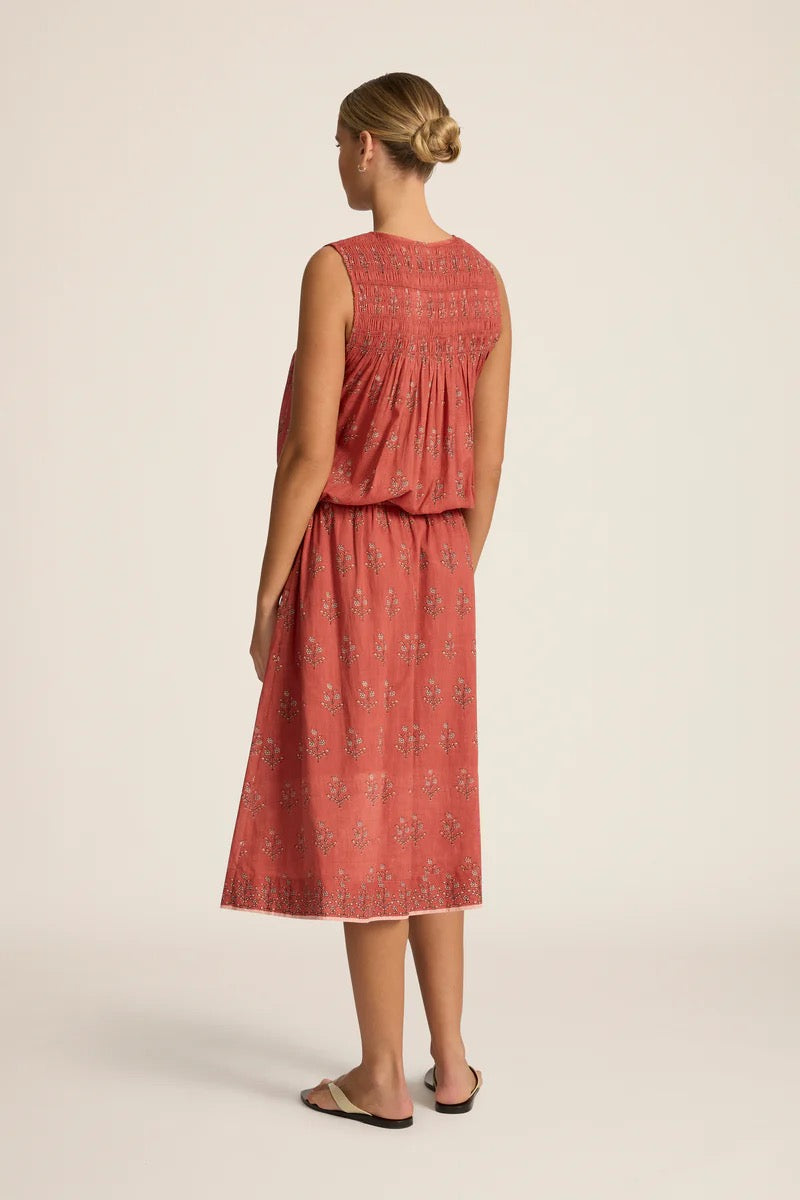 Hannah Art Wear Alejandra Midi Dress Palma Quartz-Hannah Art Wear-Thistle Hill