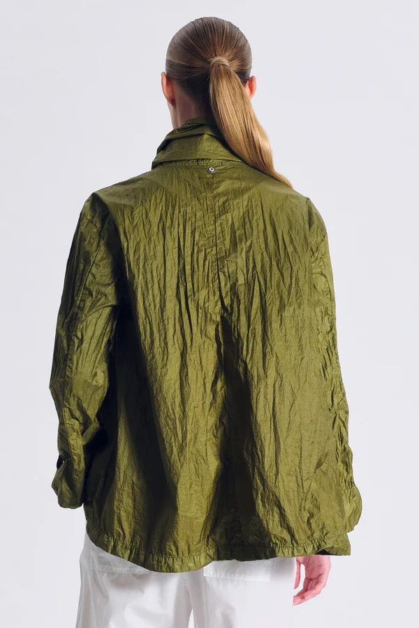 Transit Flared Two-Toned Jacket Olive-Transit-Thistle Hill