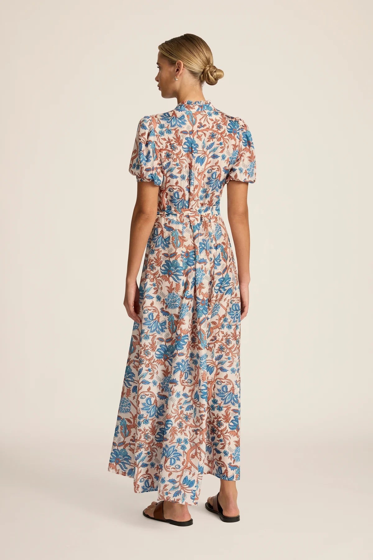 Hannah Art Wear Oceanus Maxi Dress Fernando Azure-Hannah Art Wear-Thistle Hill