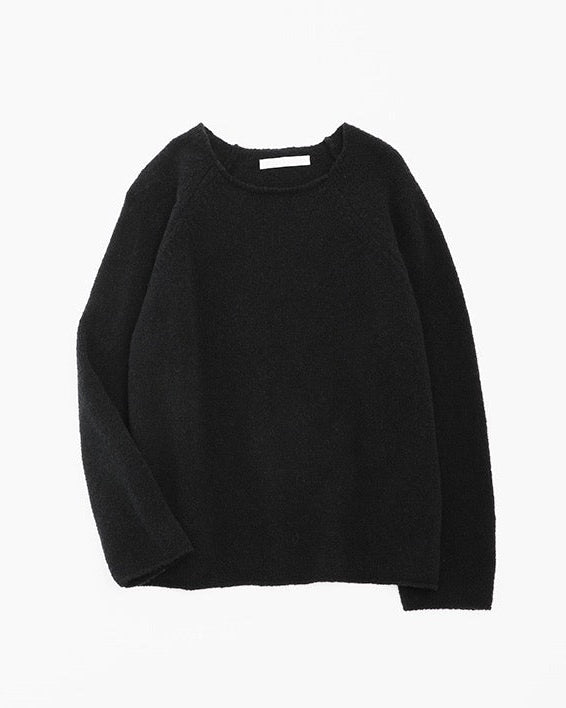 Evam Eva Renew Wool Ragian Pullover Charcoal-Evam Eva-Thistle Hill