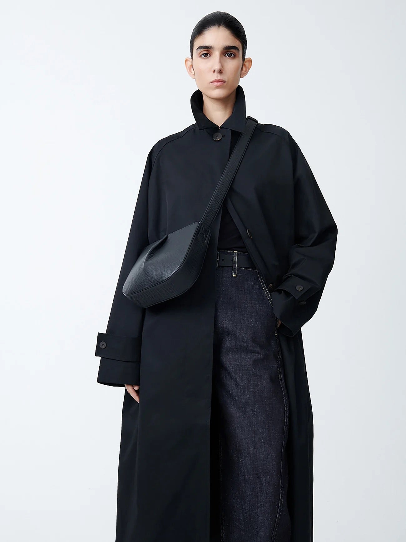 Studio Nicholson Fortuna Pleated Crossbody Black-Studio Nicholson-Thistle Hill