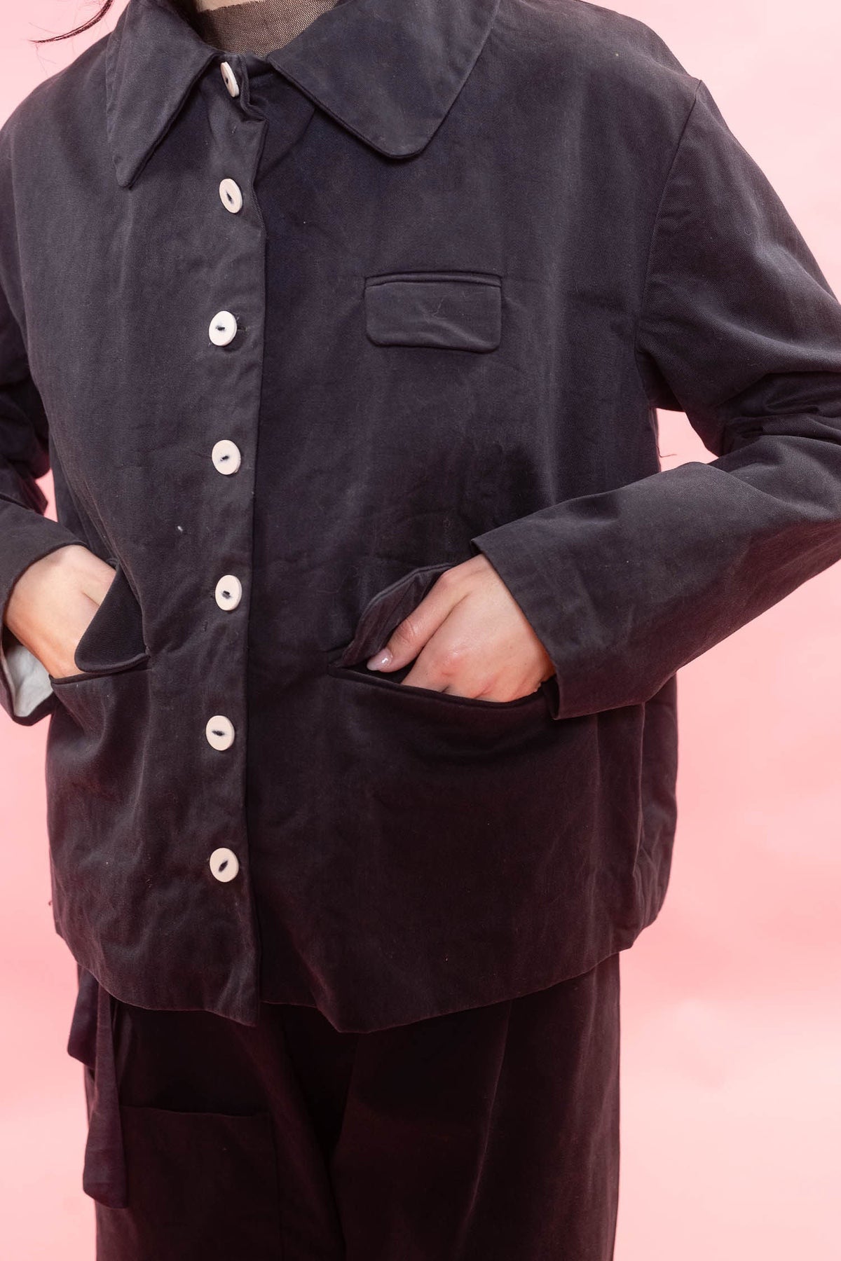 Sula Warm Jacket Bernal Twill Dark Navy-Sula-Thistle Hill