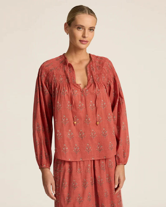 Hannah Art Wear Carmen Blouse Palma Quartz-Hannah Art Wear-Thistle Hill