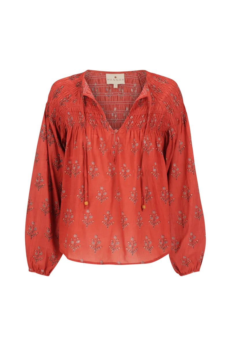 Hannah Art Wear Carmen Blouse Palma Quartz-Hannah Art Wear-Thistle Hill
