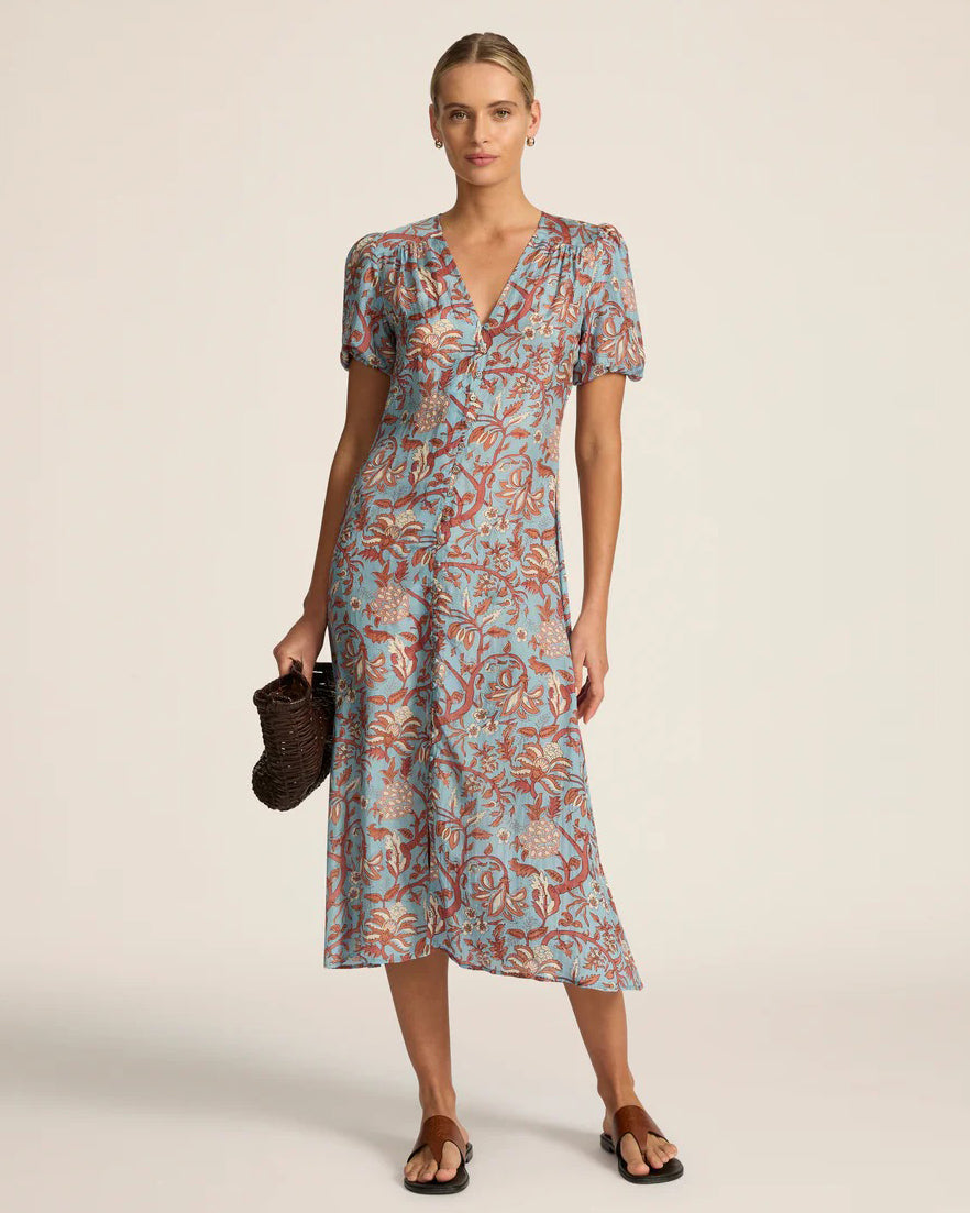 Hannah Art Wear Olivia Midi Dress Fernando Sky-Hannah Art Wear-Thistle Hill