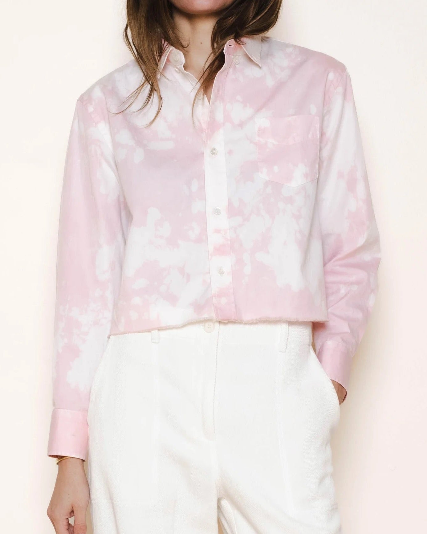 Raquel Allegra The Artist Crop Pink Cloud Wash-Raquel Allegra-Thistle Hill