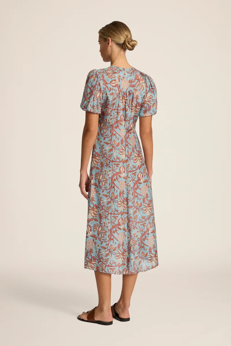 Hannah Art Wear Olivia Midi Dress Fernando Sky-Hannah Art Wear-Thistle Hill