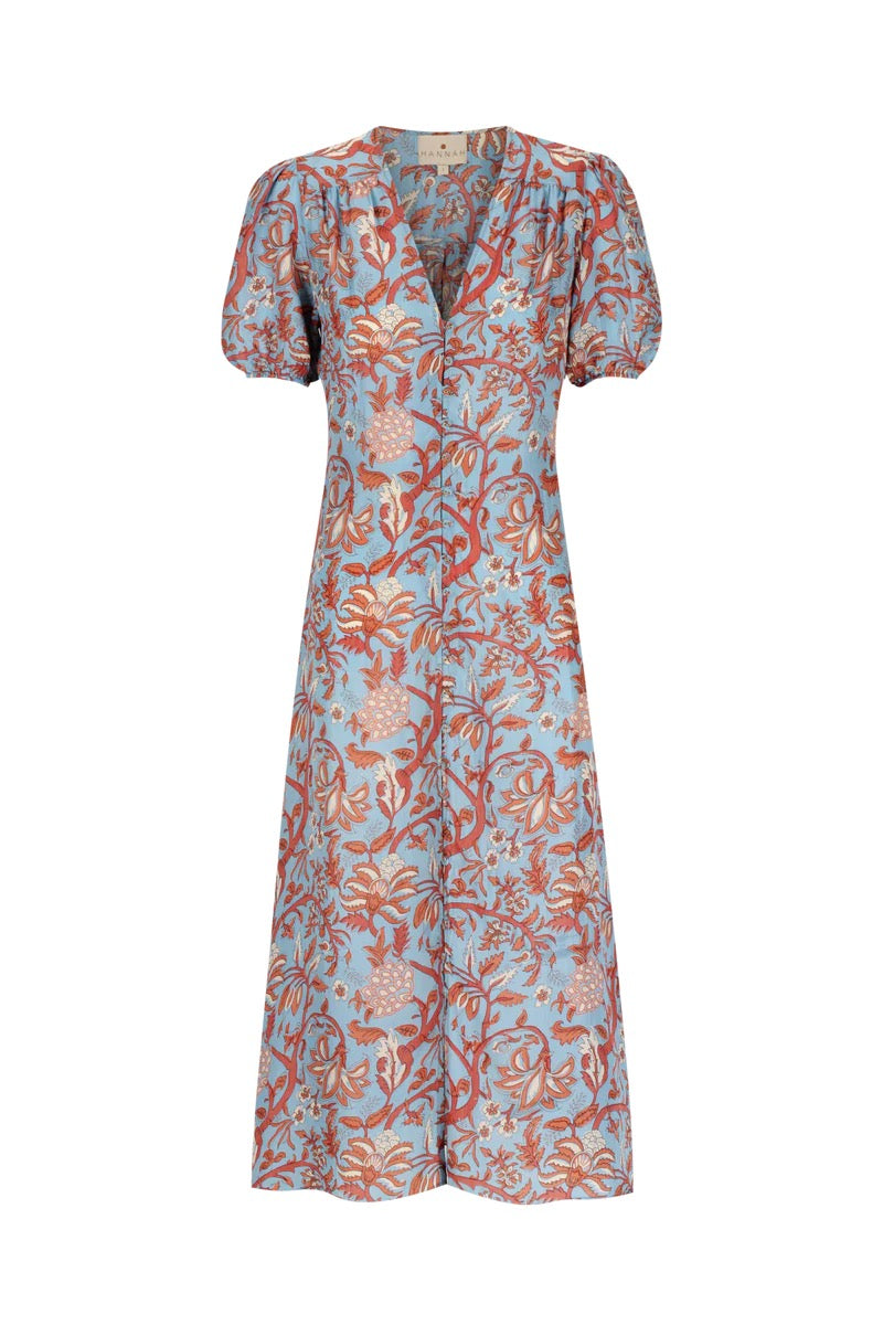 Hannah Art Wear Olivia Midi Dress Fernando Sky-Hannah Art Wear-Thistle Hill