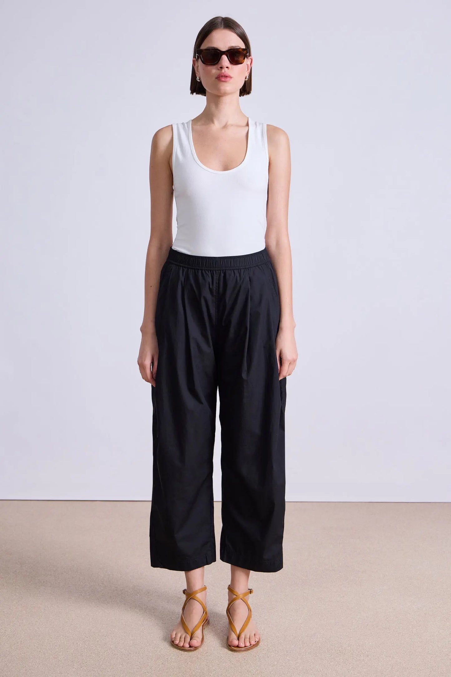 Apiece Apart Spa Pleat Pant Black-Apiece Apart-Thistle Hill