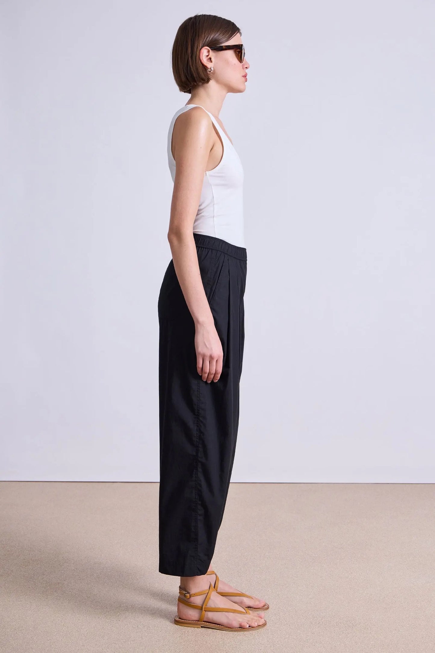 Apiece Apart Spa Pleat Pant Black-Apiece Apart-Thistle Hill