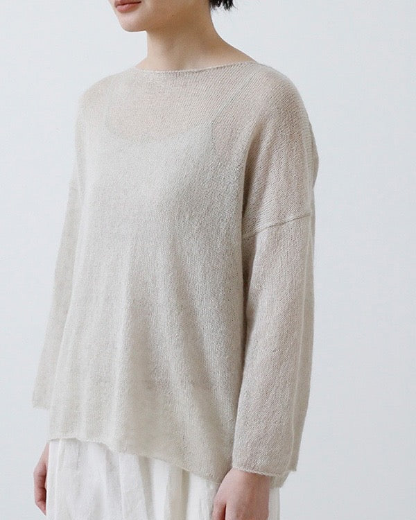Evam Eva Mohair Silk Pullover Grege-Evam Eva-Thistle Hill