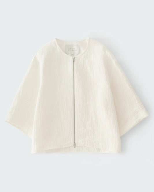 Studio Nicholson Tuttle Linen Shirt in Parchment-Studio Nicholson-Thistle Hill