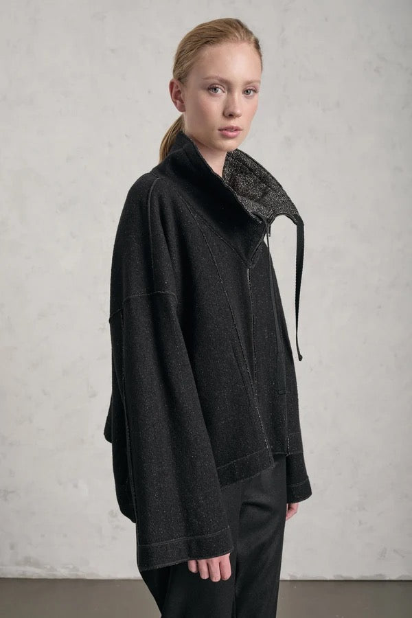 Transit Jacket Sand Herringbone & Black-Transit-Thistle Hill