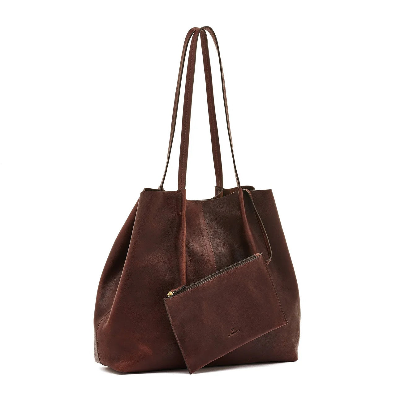 Il Bisonte Nina Tote Bag Coffee-Il Bisonte-Thistle Hill
