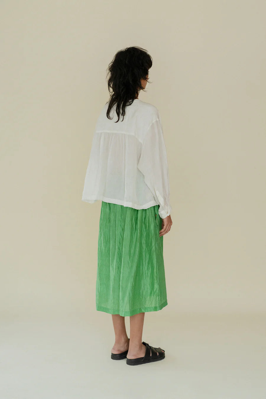 Runaway Bicycle Stella Shamrock Green Embroidered Skirt-Runaway Bicycle-Thistle Hill