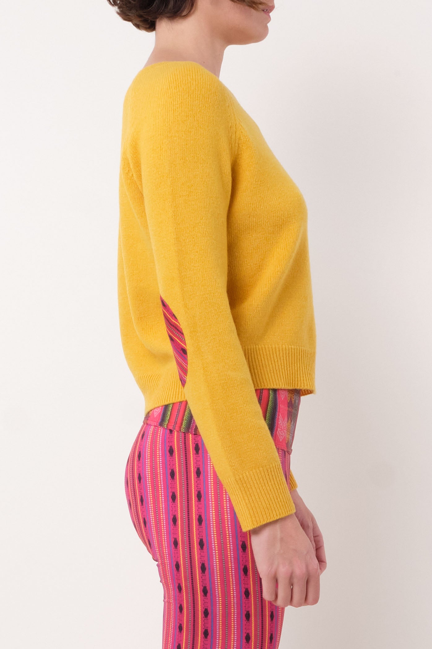 La Prestic Ouiston Ras du Cou Jaune Sweater-La Prestic Ouiston-Thistle Hill