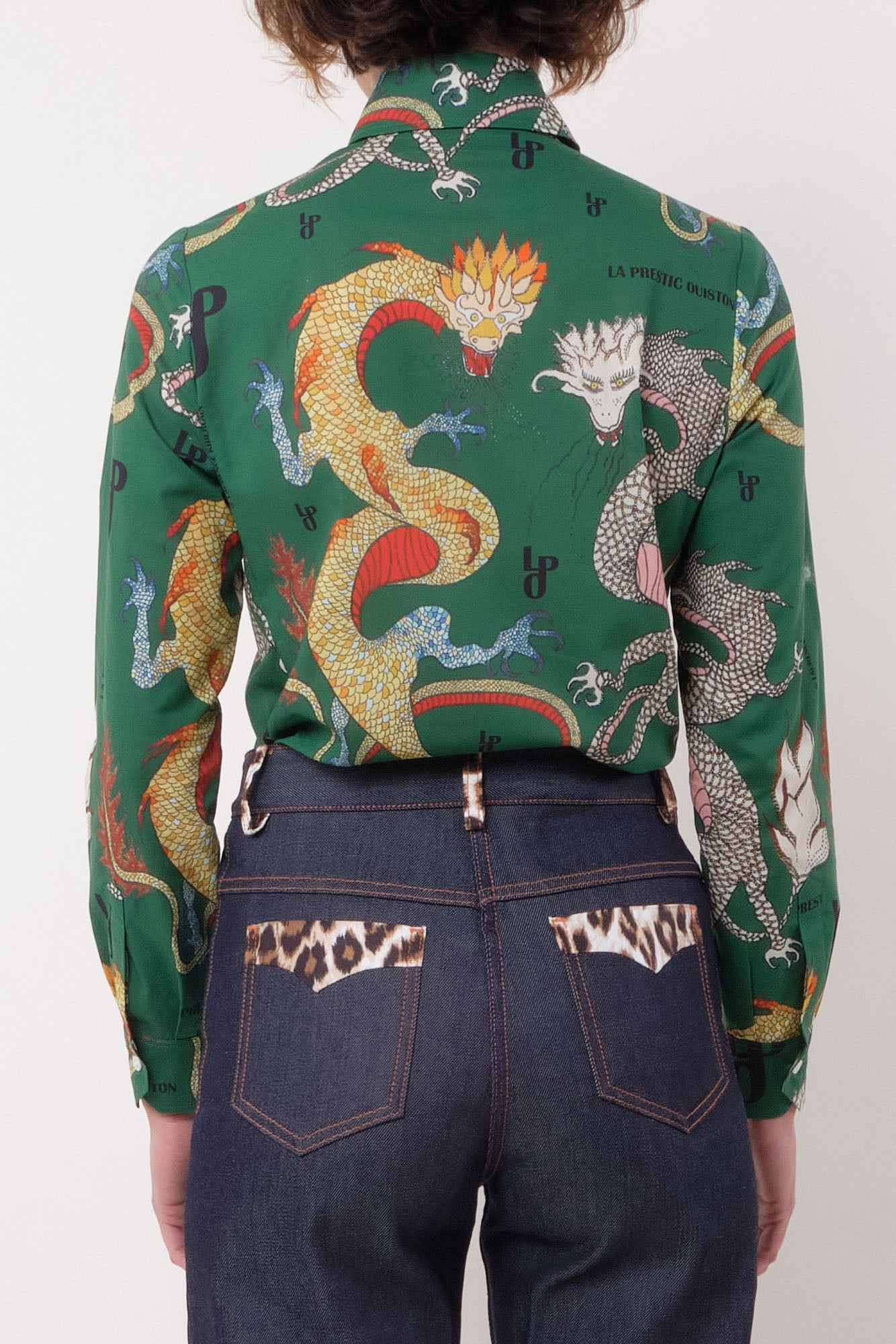 La Prestic Ouiston Joana Dragon LPO Vert Shirt-La Prestic Ouiston-Thistle Hill